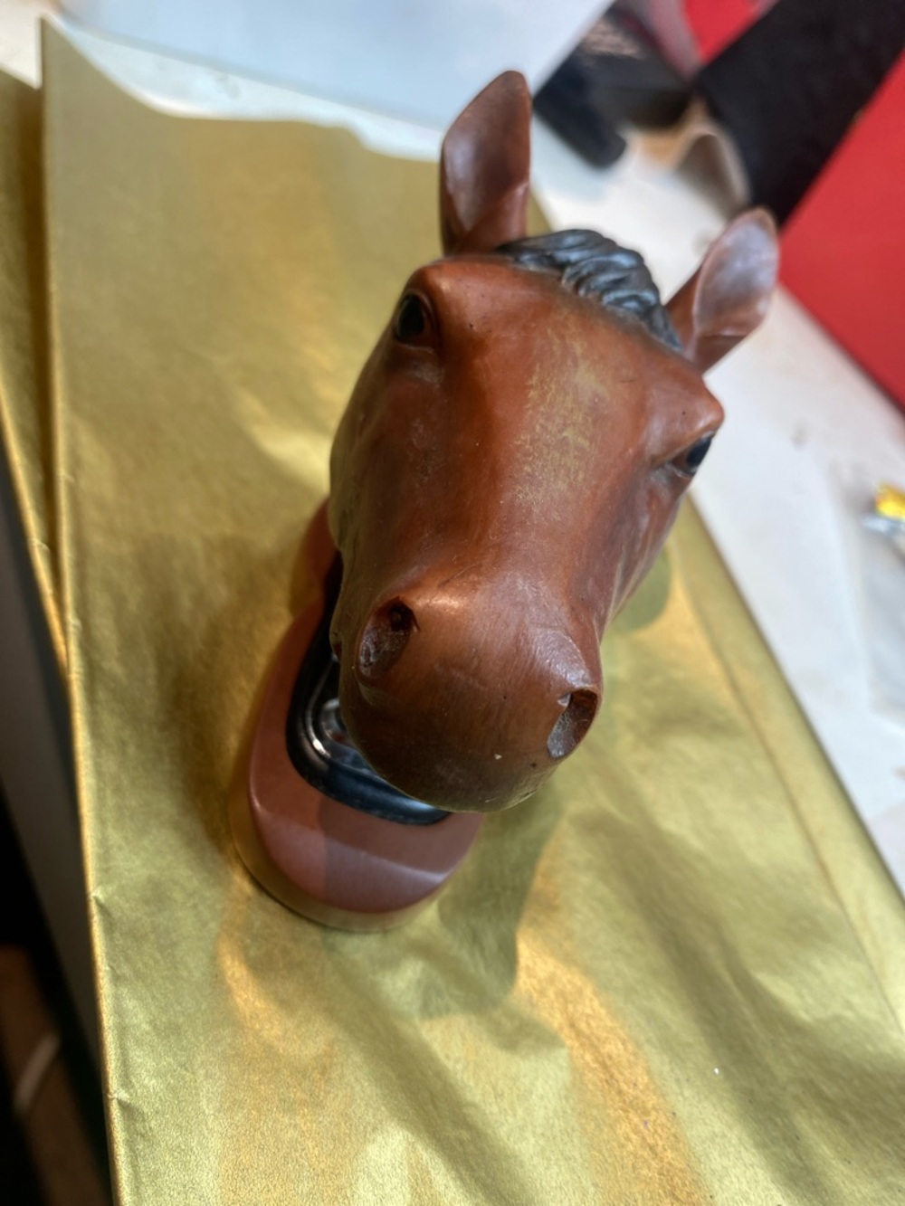 Horse Head Stapler - Brown and Black Novelty Desk Accessory - Picture 2 of 6